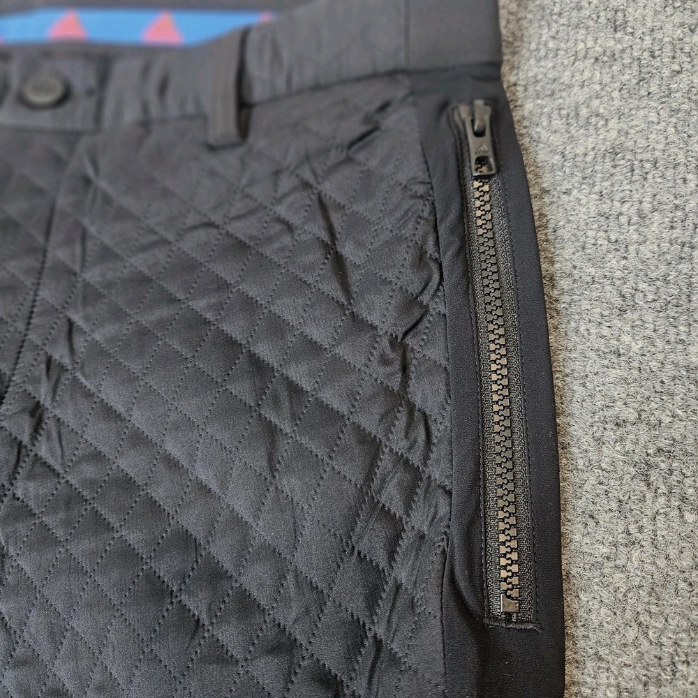 NWOT Adidas Mens‎ Quilted Hybrid Golf Pants Size Large Black - Picture 3 of 9